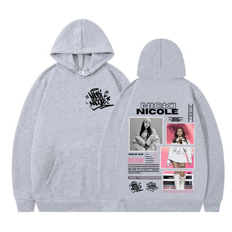 Singer Nicki Nicole Album Tour 2025 Autumn Winter Men's Women's Fashion Aesthetic Sweatshirts Casual Cotton Hoodies Streetwear