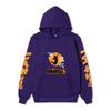 Haikyuu Fly High Jump Silhouette Unisex Fleece Hoodie Japanese Kanji Orange Vertical Sleeve Volleyball Anime Pullover Sweatshirt