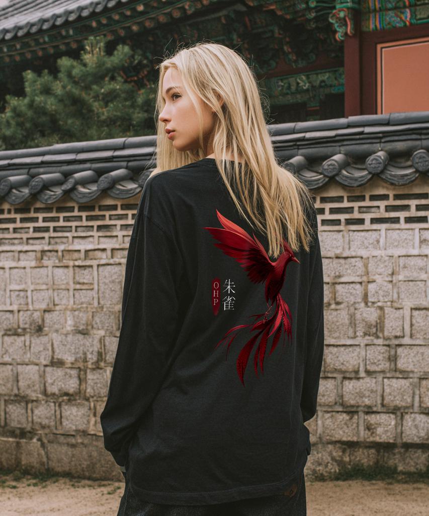 OHP Ohpxjoy Bred Vermilion Bird Basic Long Sleeve T-Shirt