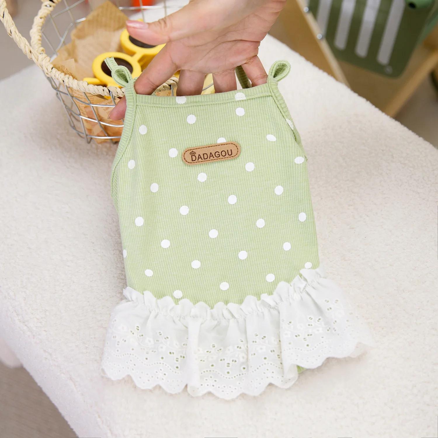 

Топ для домашних животных, одежда для собак, сравнение одежды для домашних животных, юбка принцессы в виде плюшевого мишки, майка в горошек, юбка XXL