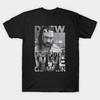 Men Black Print T-shirt Drew No-Cut Transfer Paper Print Cotton Tshirt