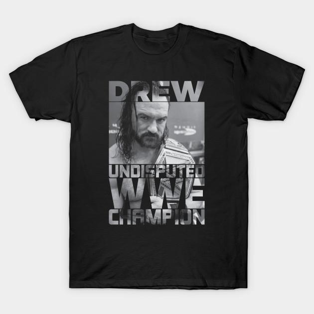 Men Black Print T-shirt Drew No-Cut Heat Transfer Print Cotton Tshirt L