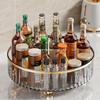 Transparent Rotating Spice Rack: Light Luxury Kitchen Turntable & Desktop Storage Solution