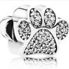 Btuamb New Fashion Crystal Hollow Camera Cat Claw Leaves Crown Heart Charms Beads Fit Fashion Bracelets for Women Making Jewelry