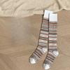 Autumn Winter Knitted Women Stockings JK Japanese Cotton Solid Color Girls Long Socks Stockings Ethnic Harajuku Retro Knee Socks