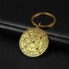Dawapara Archangels Sigil Talisman Keychain Metatron Witchcraft Triple Moon Pentagram Pendant Stainless Steel Jewelry