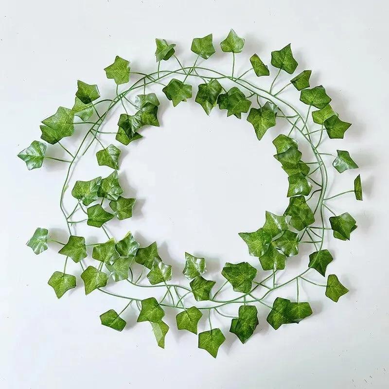 Artificial Rattan Leaf Vine for Ceiling or Wall Decor