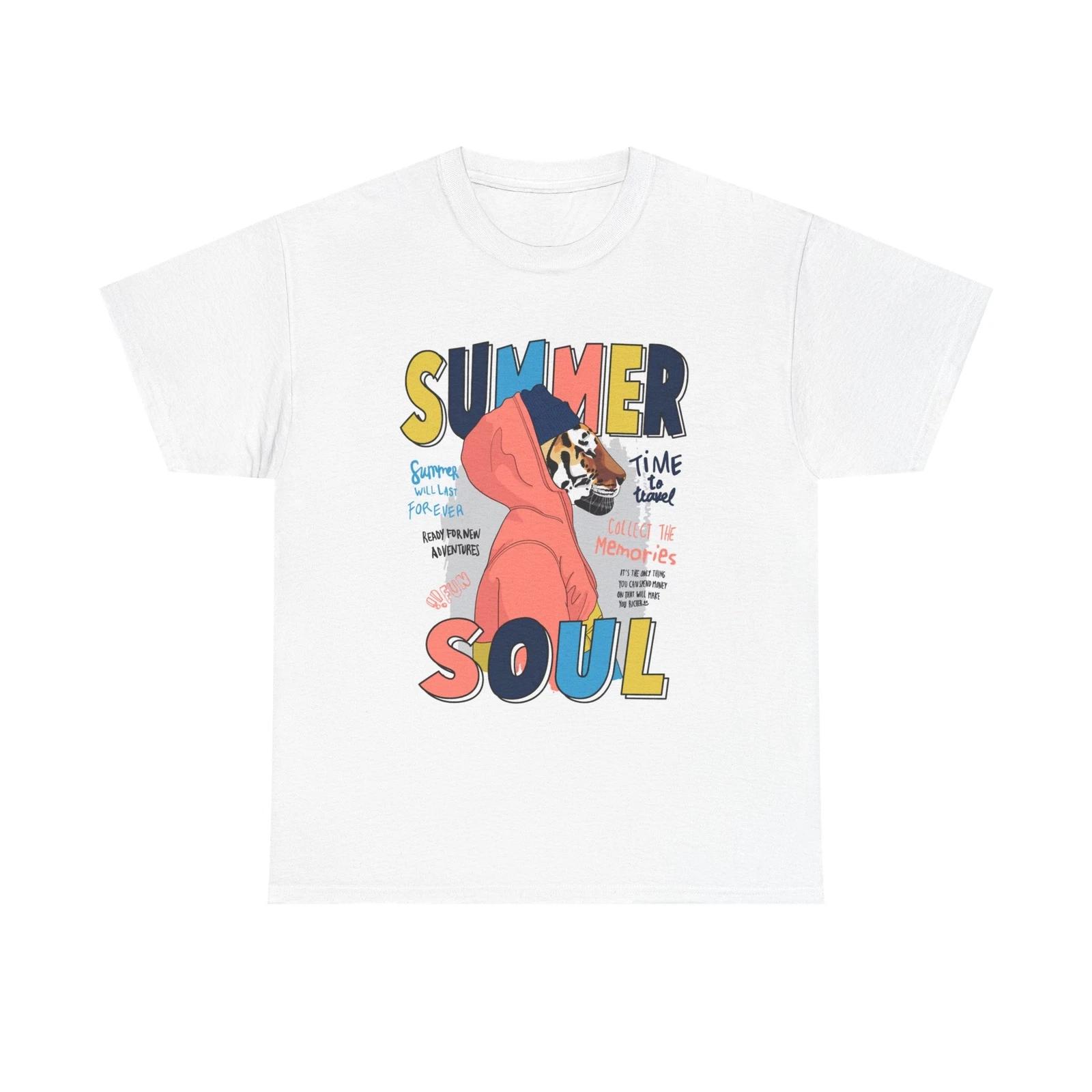 Men s and Women s T-shirts Summer Soul Graphic XL