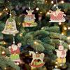 Rustikaler Holz-Weihnachtsbaum-Anhänger DIY Dekorationszubehör