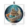 Castle On A Shell Wooden Puzzle Irregular Animal Shape Pieces Flat Wooden Puzzle