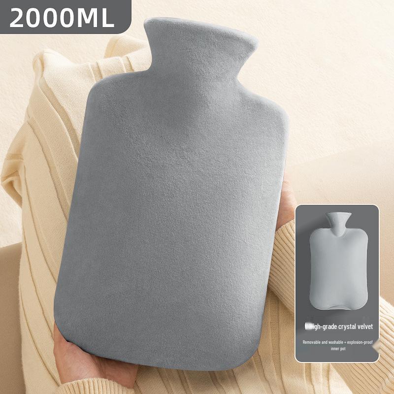 Plüsch-Wärmflasche - Abnehmbarer Winter-Handwärmer, Groß, Verdickt, Explosionsgeschütztes Design.