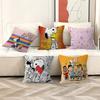 Cartoon S-SnoopyS Dog Cushion Cover Car Throw Pillow Case For Sofa Car Christmas Gift 40x40cm 45x45cm