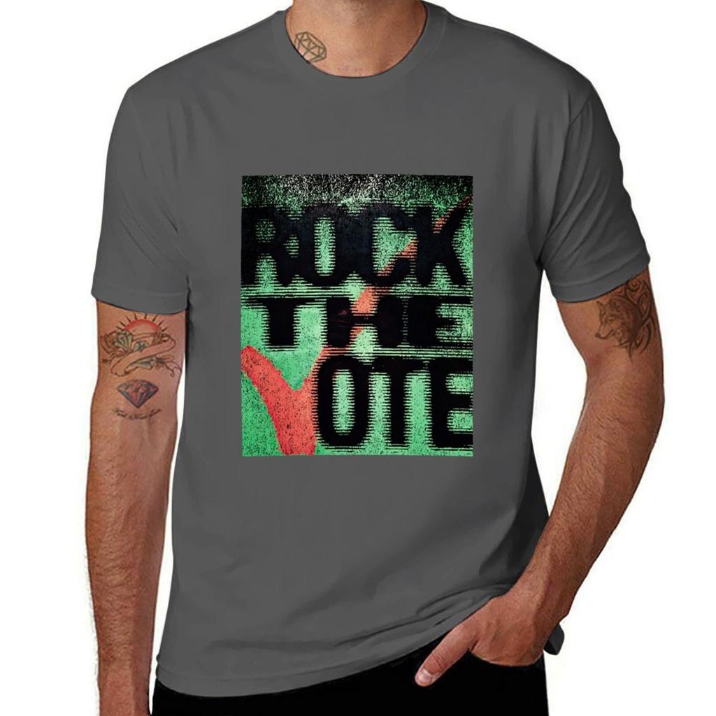 Vintage Rock The Vote Tshirt Relaxed Casual Short Sleeve Tee