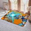 Game M Mega Man Floor Mat Eco  Flannel Doormat Non Slip Odorless Indoor Floor Rug Soft Short Plush Home Mat