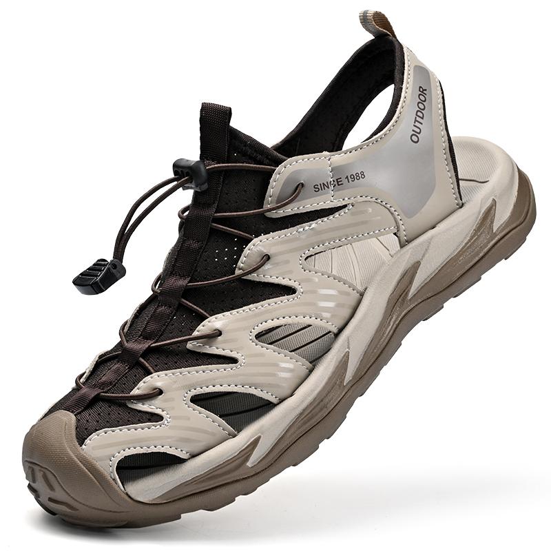 Fashion Summer men's shoes Summer men's shoes outdoor comfortable walking Breathable and comfortable office sandals Luxury New -46