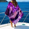 1pc Tsuyuri Kanawo1 Beach Towel, Beach and Seaside Swimming Pool Equipment, Fashion Pattern, Rectangular, Travel Essentials