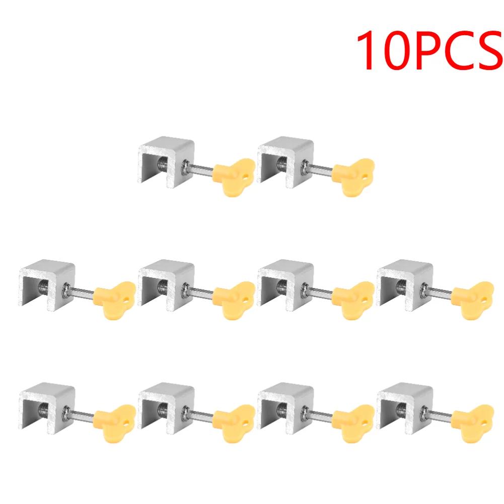 Aluminum Alloy Security Window Lock Stopper Sliding Window Anti-theft Lock Window Sliding Door Baby Kids Child Safety Doors Lock