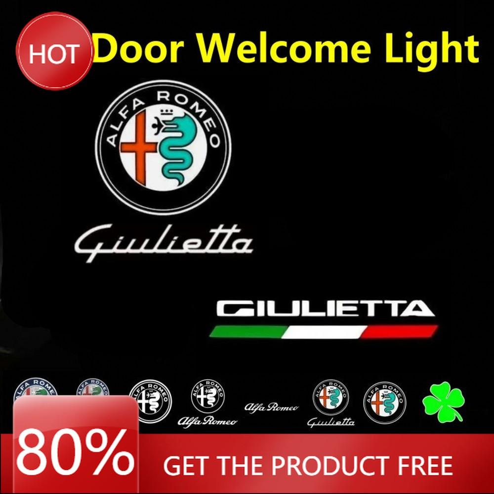 Hub Caps 2X For Alfa Romeo Giulietta 940 2011 - 2022 2013 2015 2017 2018 2016 2019 Accessories LED Car Door Projector Logo Welco zl9