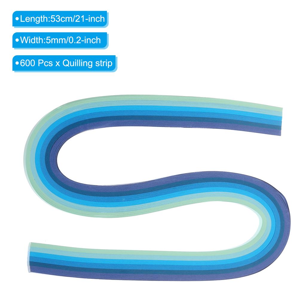 600/840pcs Quilling Strips Paper 5mm 0.2" Origami Paper Quilling Strip Mixed Color for Art DIY Hand Craft Christmas Tools