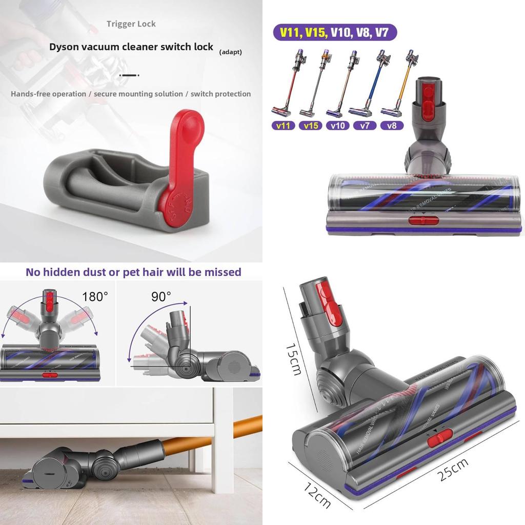 For V10 Dyson V11 V15 Vacuum Cleaner Accessories Floor Brush Head Replacement