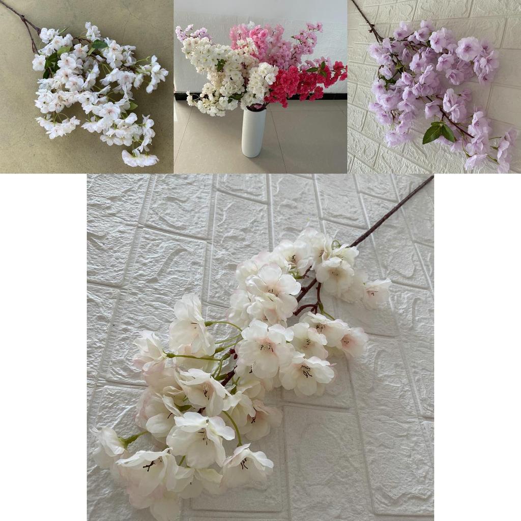 Faux Cherry Blossom Flowers For Wedding Party Backdrop Setup