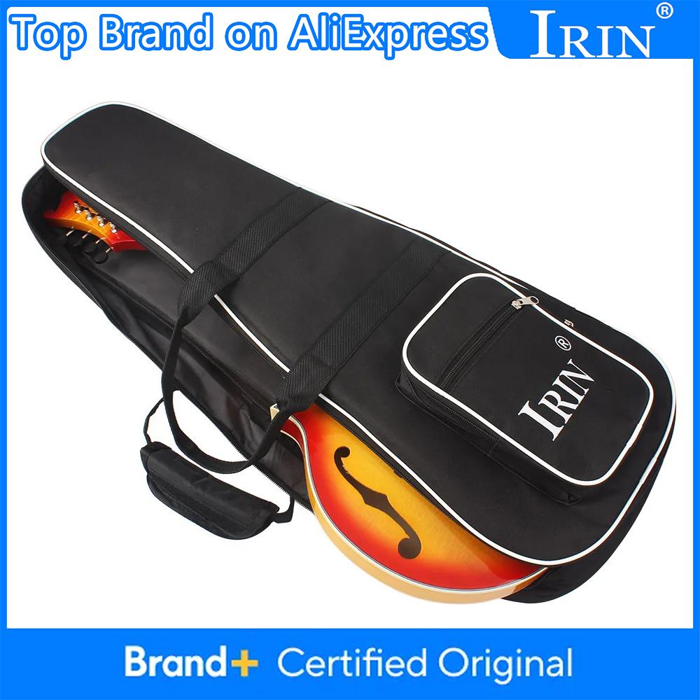 IRIN Mandolin Premium Case Waterproof Oxford Fabric Guitar Bag Double Straps Black Guitar Backpack Handbag String Instrument
