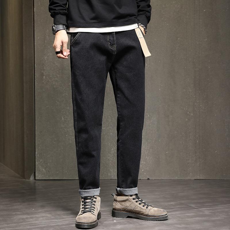 

Мужские джинсы больших размеров, брюки, свободные, прямые, уличные, винтажные джинсы 28