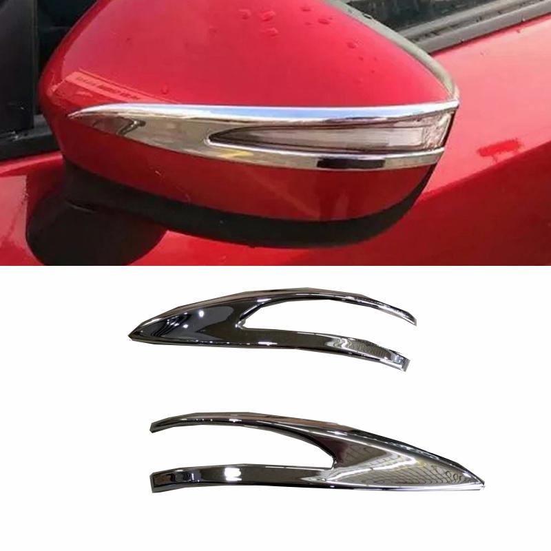 For Mazda CX3 CX-3 2016- ABS Chrome Car Exterior Headlight Trim Front Rear Fog Light Cover Side Handle Center Grill  Cover