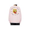 ONITSUKA TIGER Logo Letter Print Animal Pattern Embroidered Casual Crew Neck Pullover Long Sleeve Sweatshirt Unisex Sweatshirt Pink 2183B182-700