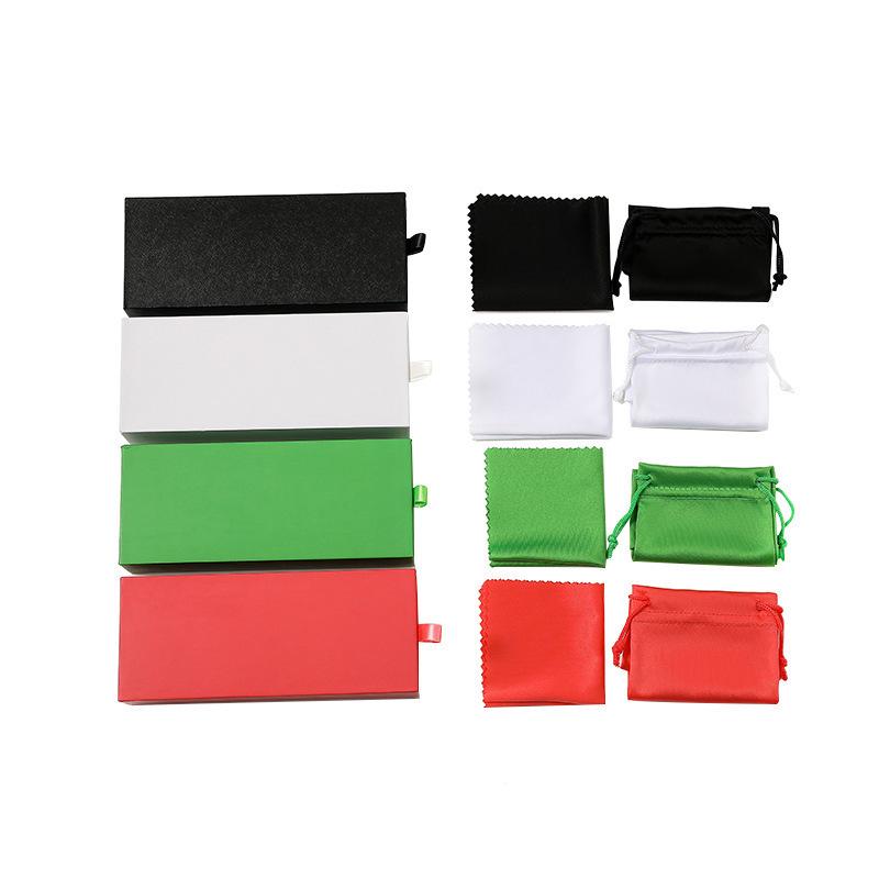 Rectangular Solid Color Drawer-Type Eyeglass Case - Portable, Pressure-Resistant Sunglasses Holder.