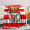 Benfica LOGO Flanelová deka, Vysoká kvalita, Pohodlná pro všechna roční období, Domácí dekorace, Teplo a pohodlí