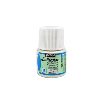 Fabric Paint - PéBéo - Setacolor Opaque Green Mother-of-pearl - 45 Ml - Intense Color - Wash-resistant