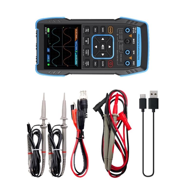 2C23T 10Mhz Handheld Digital Oscilloscope Tester Multifunctional Function Signal Generator for Professionals
