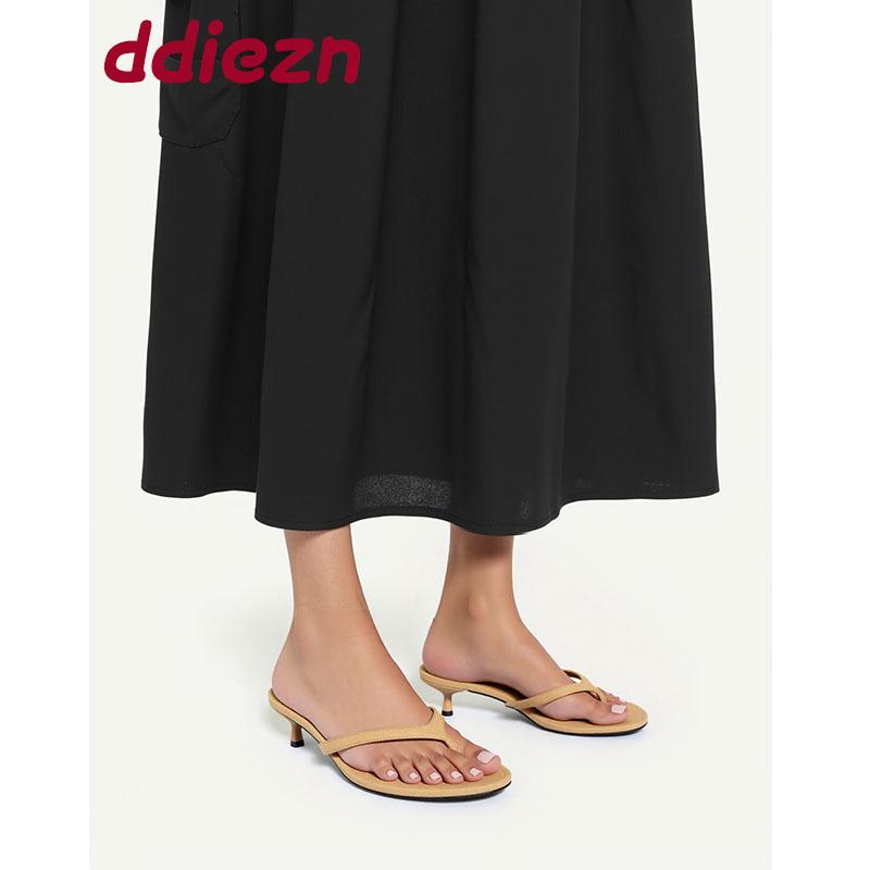 Módní dámské sandály na podpatku s kulatou špičkou pro dámy Jarní Letní Módní Mělká Obuv Elegantní Dámské Boty na Nízkém Podpatku Sandály