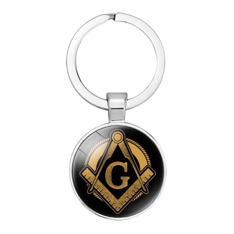 Masonic Emblem Minimalist Keychain Perfect Silver Gift Accessory For Ones Loved