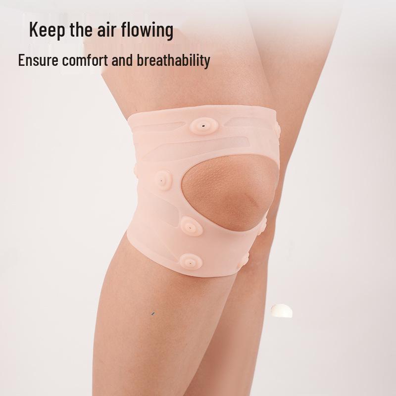 Magnet Compression Knee Support for Outdoor Sports - Patella Protection, Double Strip Elastic Fit for Running & Cycling