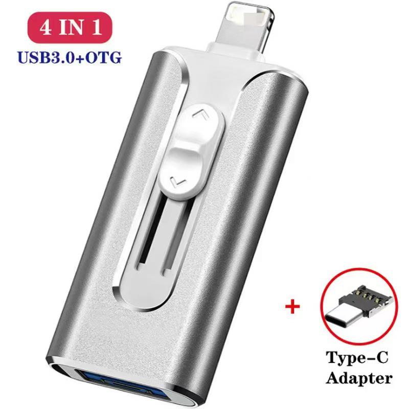 Multifunctional 4-in-1 OTG USB Flash Drive for Apple Phones - Available In 64GB & 32GB
