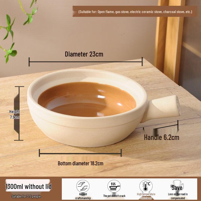High-Temperature Ceramic Claypot