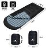 Geer Top Wintercamping Schlafsack 100cm Groß bis Ideal für Outdoor Auto Katastrophe und Notfall Schwarzer Beutel, Breit, Flanell, Kompakt, Waschbar, Leichtgewichtig,