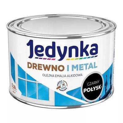 Alkyd Enamel For Wood And Metal Black 0.36L - 5Emal.Cza0.4