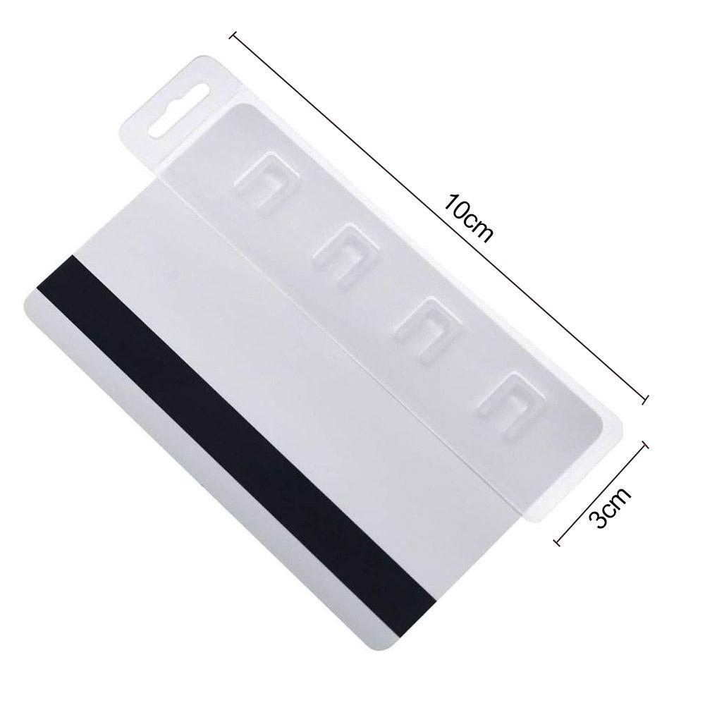 10pcs Transparent Swipe Badge Holder Hard Passes Protector Sleeve Card Badge Holder Office