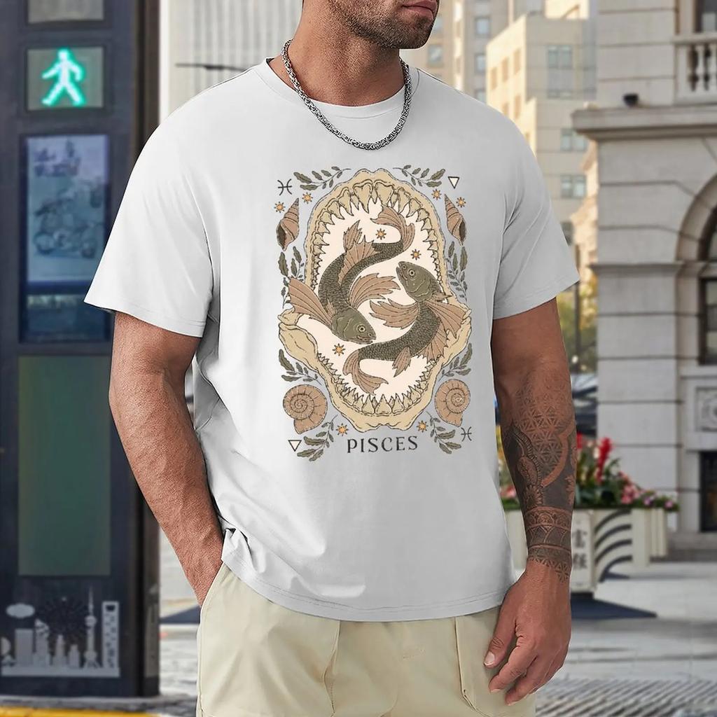 Fresh Pisces Twelve Constellation (12) T-shirt  Move T-shirts Casual Graphic Funny Novelty Leisure USA Size