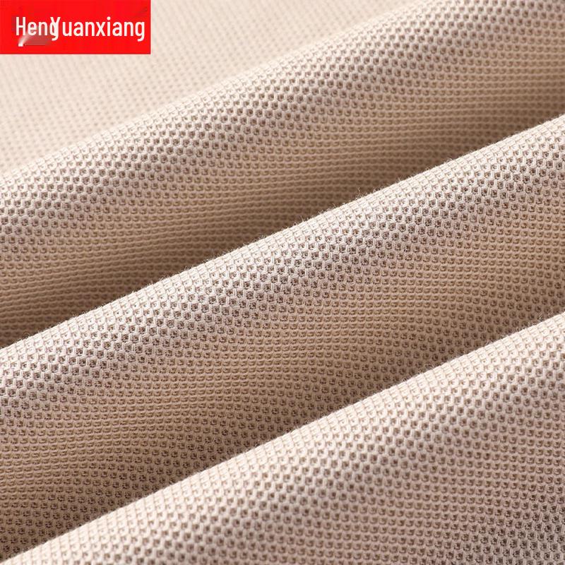 Hengyuanxiang Men's 100% Xinjiang Cotton Short-Sleeve Polo Shirt