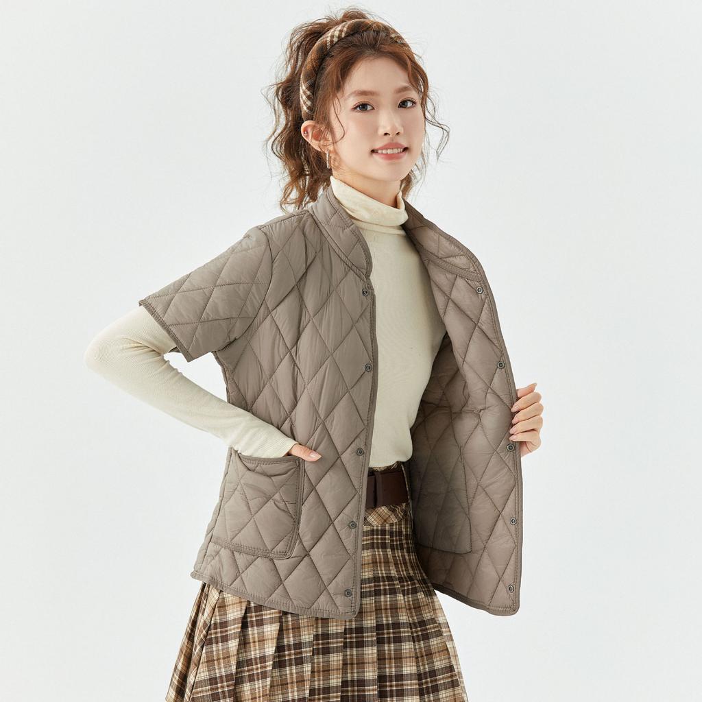 Winter Mom Dress Cotton Clothing Women's Short-sleeved Padded Thickened Increase The Cotton Jacket Middle-aged Can Be Worn Inside Out Female 2366