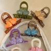 Korean Style Heart Shark Clip Transparent Resin Shark Clip Gift Love Hair Claw  Daily
