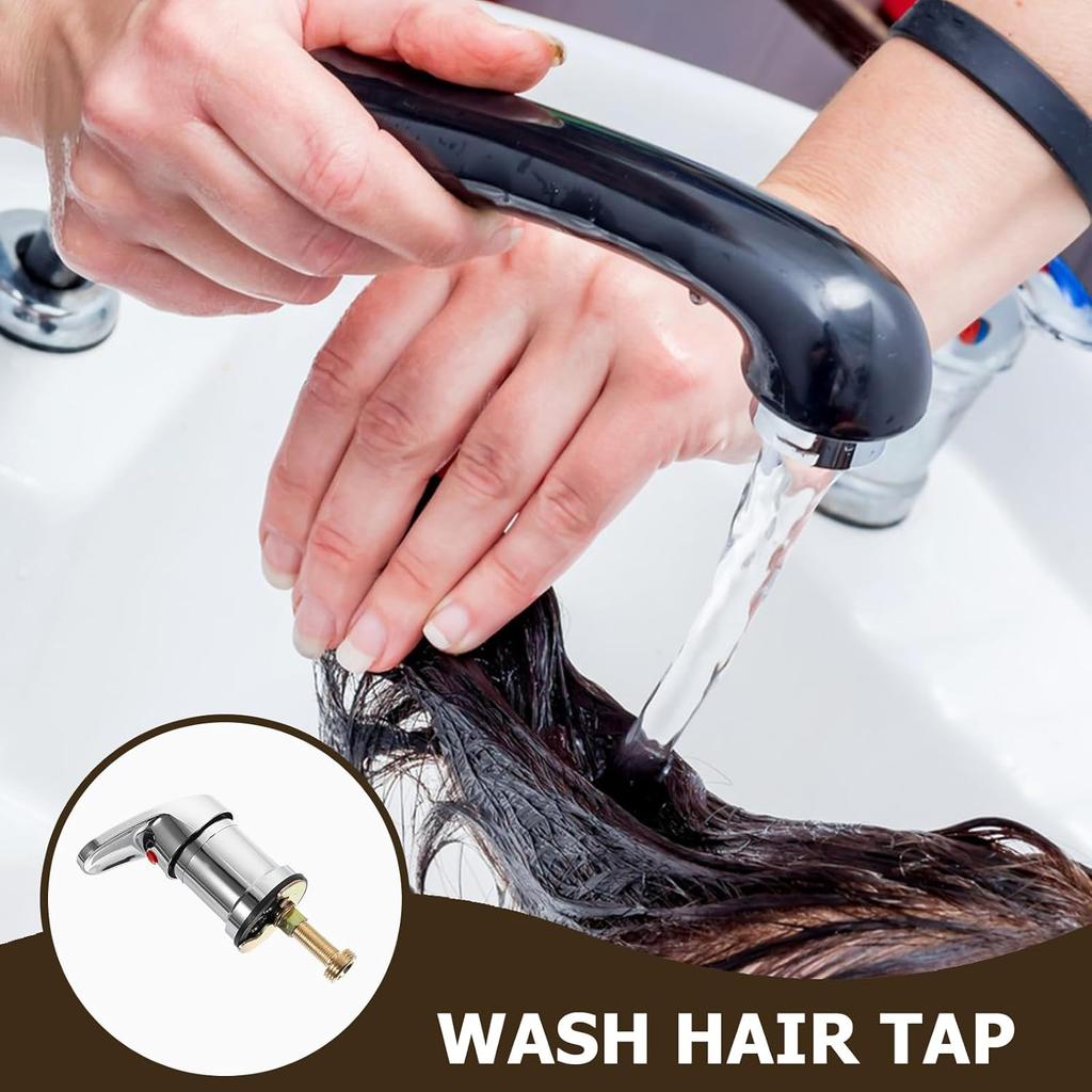 Hair Salon Faucet Mixing Valve Wash Hair Tap for Shampoo Bed and Bowl Easy Installation Material Water Control