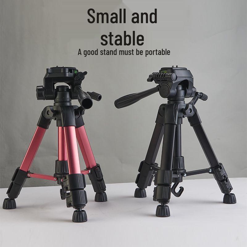 Portable Desktop & Floor Standing Tripod with Ring Light for Live Streaming & Photography