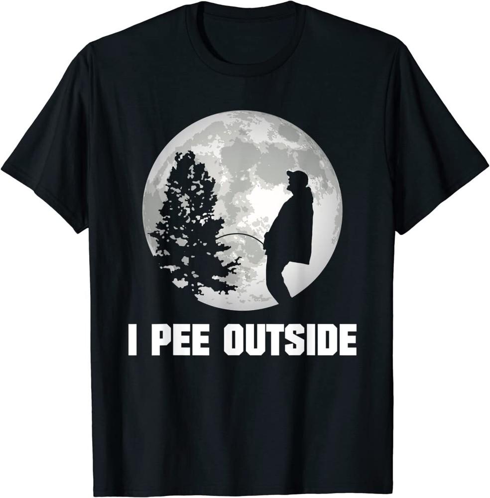 

Funny Camping T-shirt I Pee Outside I Love Peeing Outside T-Shirt Unisex T-Shirt XXXL