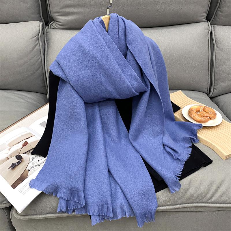Winter Kaschmirschal Damen Luxus Herbstschal Pashmina Taschentuch Dame Pareo Weich Outdoor Unisex Winddicht Bufanda