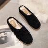 Fashion Luxury Lambwool Moccasins Femme Curly Sheep Fur Flats Woman Warm Plush Loafers Winter Cotton Shoes Women Furry Snow Boot Mules